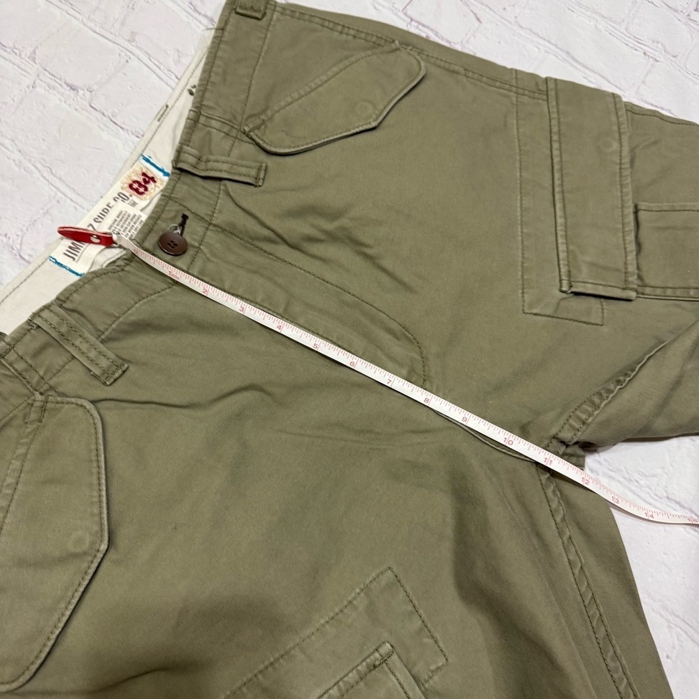 JIMMY’Z Sur Co. rare vintage Y2K Men's Olive Cargo Pants 33x32 cotton twill EUC - Picture 9 of 16